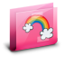 Folder Rainbow Pink Icon 72x72 png